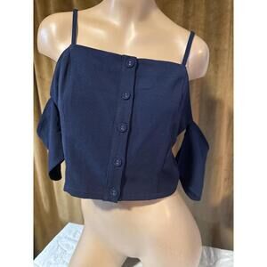 Moon River cropped blouse M
